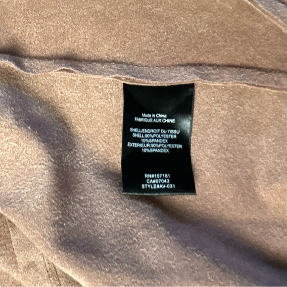 NWT Adrienne Vittadini Soft Pink Microfiber faux suede drapey jacket size S - Picture 9 of 9